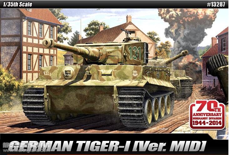 【爱德美 13287】德国虎1重型坦克中期型诺曼底纪念版老外评测