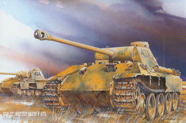 【威龙 6299】德国豹式D型中型坦克板件图和说明书