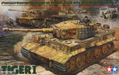 【田宫 25401】德国虎式坦克后期型（王牌车组限量版）到货！