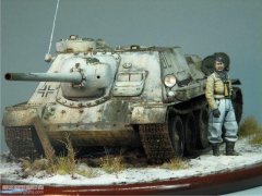 寒冬射手--SU-100坦克歼击车德军缴获型（威龙）
