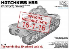 【ETS35 01】法国H39霍尔吉斯轻坦克（3D打印）