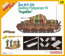 【威龙 9109】1/35德国四号防空坦克“球形闪电”板件图和说明书
