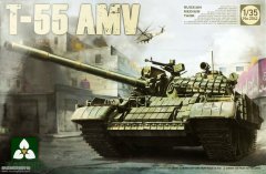 【三花 2042】1/35苏联T-55AMV中型坦克开盒评测