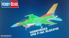【HOBBYBOSS新品】1/48 F-16C战斗机 BLOCK40