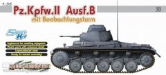 【威龙 6295】1/35德国二号B轻型坦克加装指挥塔（白盒）
