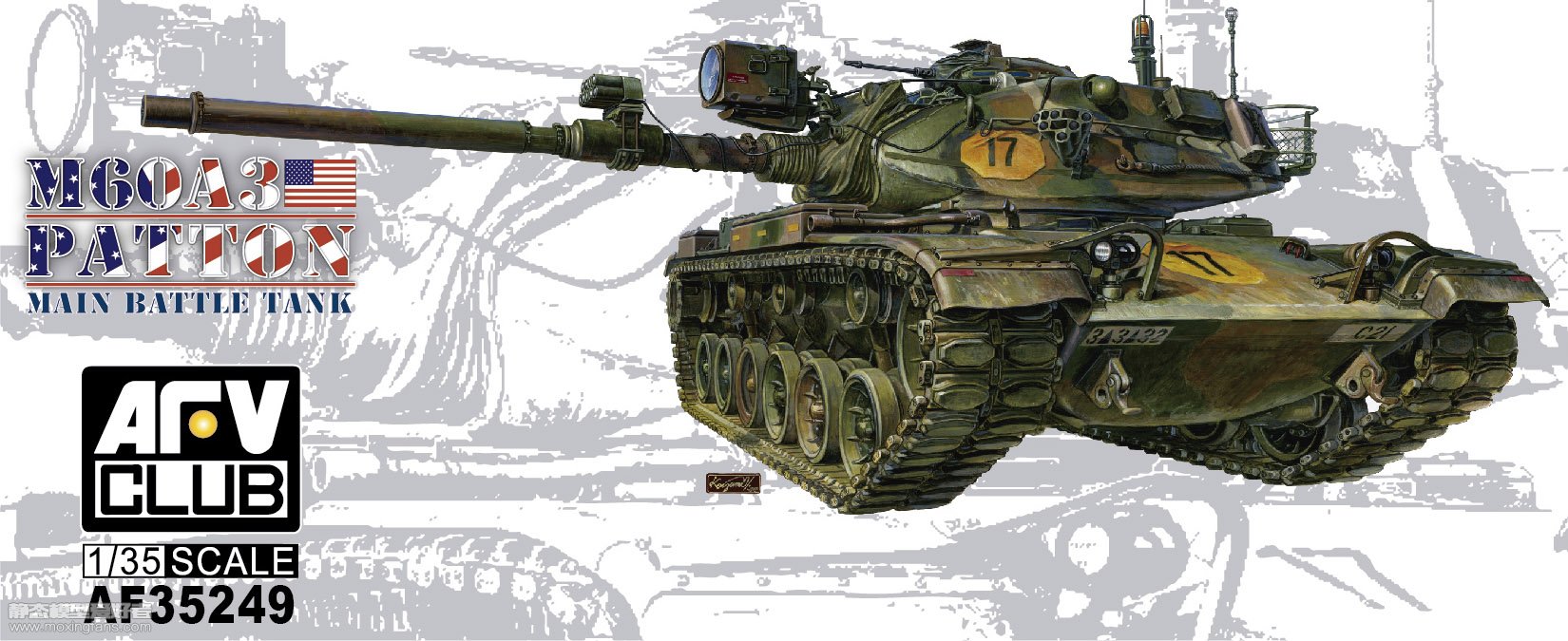 【AFVCLUB 35249】1/35 美国M60A3巴顿主战坦克评测