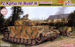 【威龙 6611】1/35德国四号坦克H中期型加装防磁纹诺曼底板件图和说明书（再版）