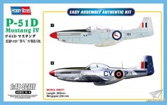 【HOBBYBOSS】新品：1/48 美国P-51D野马IV型战斗机