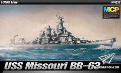 【爱德美 14222】新品：1/700美国密苏里号战列舰BB-63 MCP版