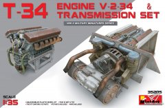 【MINIART 35205】新品：1/35 T-34 V-2-34发动机及变速箱