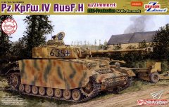 【威龙 6611】1/35 德国四号坦克H中期型加装防磁纹诺曼底板件图和说明书（再版）