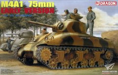 【威龙 6048】1/35美国谢尔曼M4A1坦克75mm早期型板件图和说明书（再版）