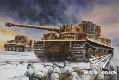 【威龙 6624】新品：1/35 德国虎式坦克中期型防磁披覆506营东线1944