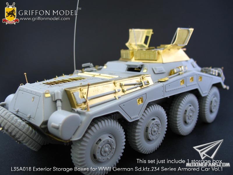 【格里芬 l35a018】sd.kfz.234系列轮式装甲车外部储藏箱 vol.