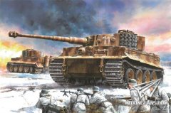 【威龙 6624】德国虎I坦克中期型带防磁装甲第506重战车营1944年东部战线预订单