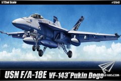 【爱德美 12547】新品：1/72 美国F/A-18E战斗机VF-143呕吐犬中队