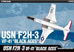 【爱德美 12548】新品：1/72 美国海军F2H-3战斗机VF-41 ＂BLACK ACES＂