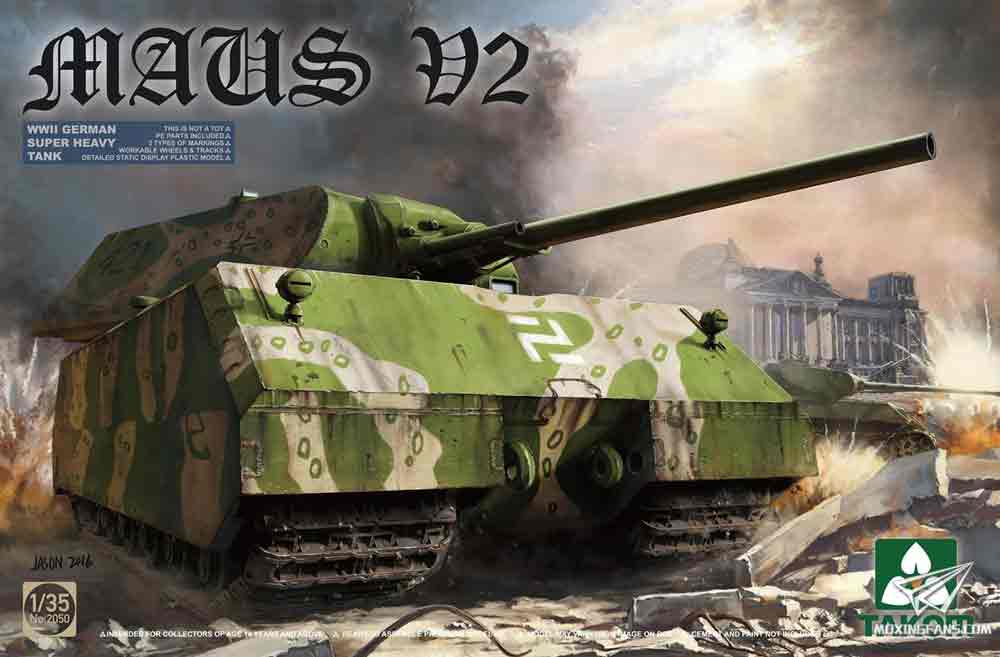 【三花 2050】1/35 德国鼠式超重型坦克V2开盒评测