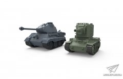 【MENG】新品：卡通版虎王重型坦克和KV-2重型坦克