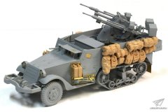 【威龙 3586】1/35 以色列M3半履带TCM-20高射炮装甲车官方素组图