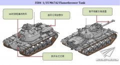【威龙 3584】1/35 美国M67A2喷火坦克官方素组图及预订单放出