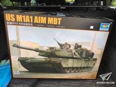 【小号手 00926】1/16 美国M1A1 AIM主战坦克板件预览