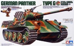 【田宫 35174】1/35 德国豹式坦克G钢轮型板件图和说明书