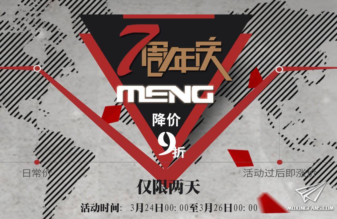 【福利】MENG模型七周年庆活动开始！