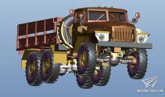 【小鹰 KH80158】新品：1/48 乌拉尔-4320卡车/油罐车及导弹拖车