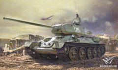 【意大利】1/35 T-34/85中型坦克封绘及板件预览