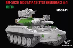【麦田 RM-5020】新品：1/35 谢里登M551A1/A1(TTS)坦克