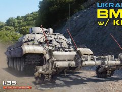 【MINIART 37043】1/35 乌克兰BMR-1装甲扫雷车及KMT-9扫雷滚