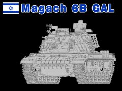 【AFVCLUB AF35S92】新品：1/35 以色列马加奇6B GAL主战坦克