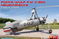 【MINIART 41012】1/35 福克-沃尔夫 FW C.30A HEUSCHRECKE 旋翼机初期型