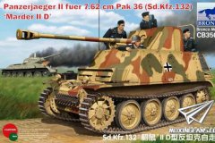 【威骏 CB35097】1/35 德国貂鼠 II D型反坦克自走炮开盒评测