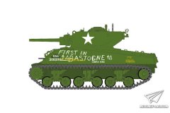 【爱德美 13527】1/35 美国M4A3E2中型坦克Jumbo板件图