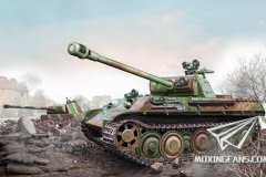 【威龙 6941】1/35 德国豹式坦克G后期型（钢轮）附炮塔地堡官方介绍