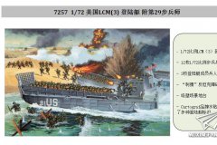 【威龙 7257】1/72 美国LCM(3) 登陆艇 附第29步兵师预订单