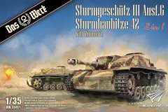 【DAS-WERK DW35021】新品：1/35 德国三号突击炮G型/Sturmhaubitze 42突击炮 2in1