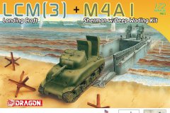 【威龙 7516】1/72 美国LCM(3) 登陆艇+M4A1谢尔曼坦克连深水潜渡装备预订单