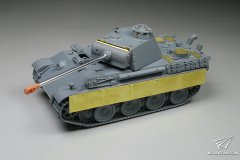 【黄蜂 VS720003】1/72 德国黑豹中型坦克G后期生产型官方素组成品图及板件图