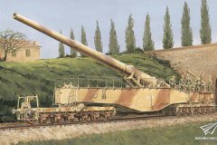 【威龙 6200】1/35 德国 28cm K5(E) 'LEOPOLD' 利奥波德列车炮再版单