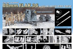 【威龙 6260】1/35 德国88mm FlaK 36高射炮连炮兵组再版单