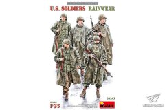 【MINIART 35245】新品：1/35 美国穿雨衣的士兵