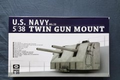 【PIG-MODEL 35-001】1/35 美国海军5吋Mk.38双联装舰炮开盒评测