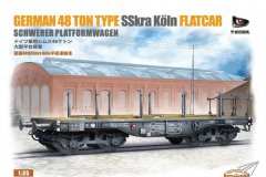 【T-MODEL TK3504C】1/35 德国48吨 SSkra Koln 铁路平板更多细节更新