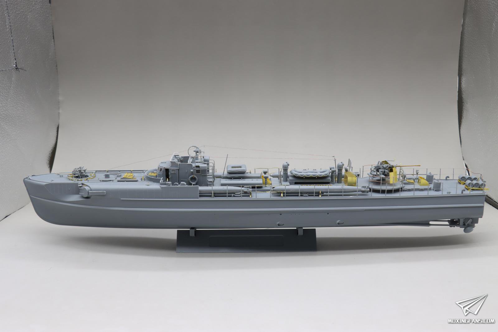 FORE 1001】1/72 德国S-38鱼雷艇1942型素组评测(5)_静态模型爱好者 