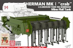 【蘭 LM35003】1/35 谢尔曼MKI型“蟹”式扫雷车