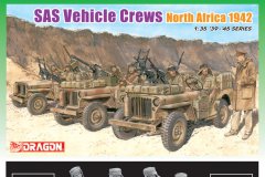 【威龙 6682】1/35 英国SAS指挥官&沙漠突击吉普车乘员 北非1942再版单
