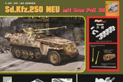 【威龙  6884】新品：1/35 Sd.Kfz.250半履带轻型装甲车NEU型 搭载5cm PaK38反坦克炮